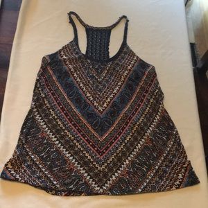 Lucky Brand racerback tank sz L